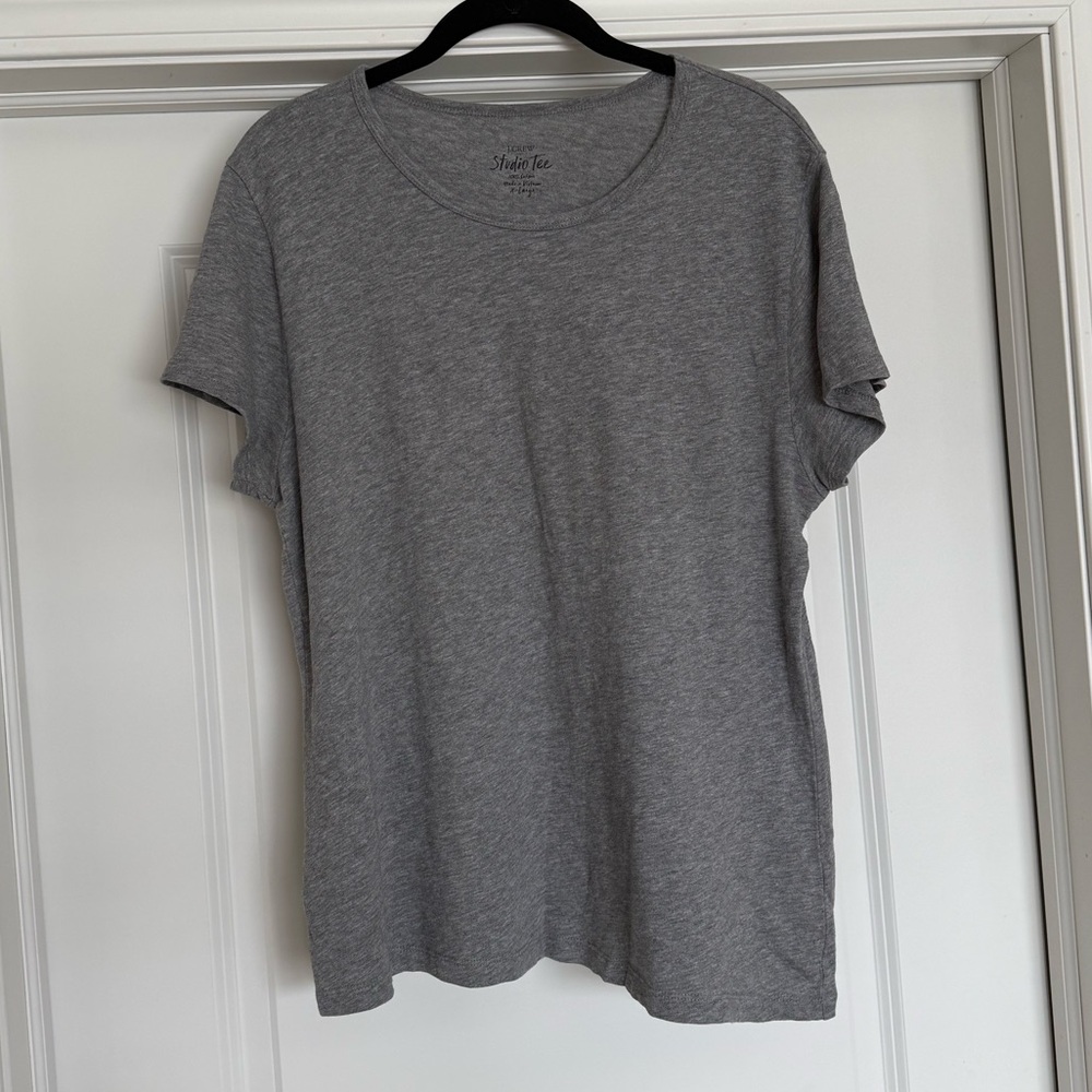 J. Crew Crewnck Gray Studio Tee | XL - Picture 2 of 4